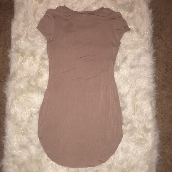 Wet Seal beige mini dress | size L - Picture 4 of 4